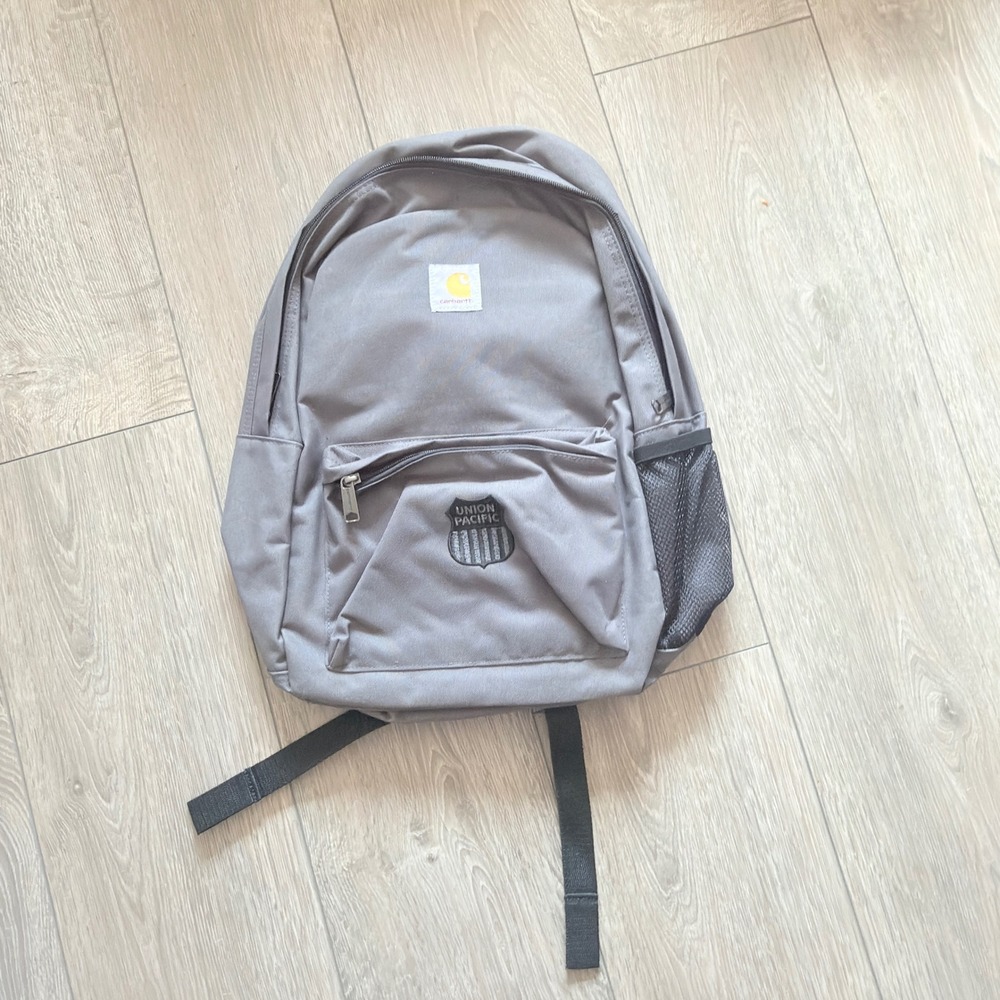 Carhartt Backpack Unisex OS Grey Excellent Union Pacific Canvas CT89241804